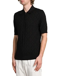 Silk-Nylon Polo Shirt