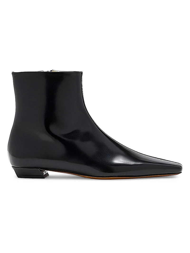 Trap 25MM Spazzolato Leather Ankle Boots