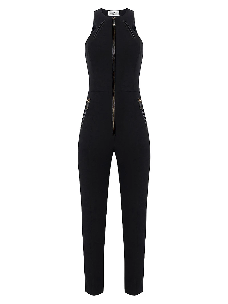 Crêpe Zip Jumpsuit