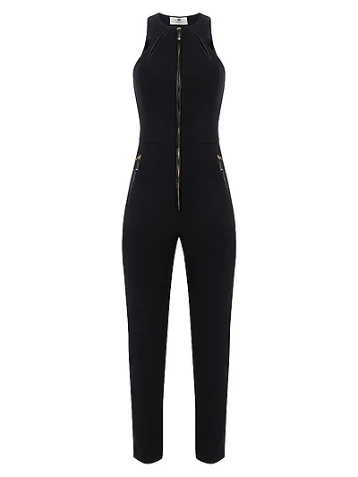 Crêpe Zip Jumpsuit