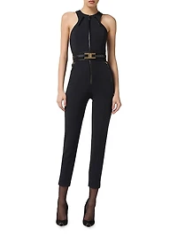 Crêpe Zip Jumpsuit
