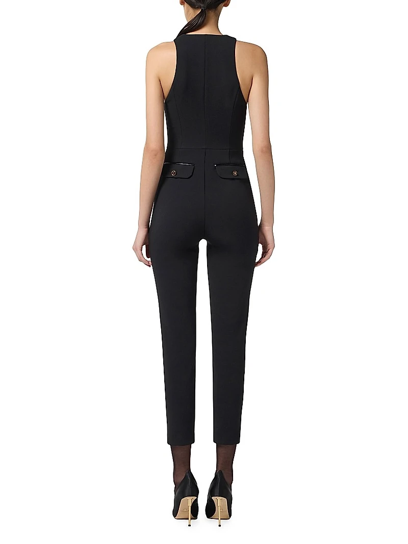 Crêpe Zip Jumpsuit