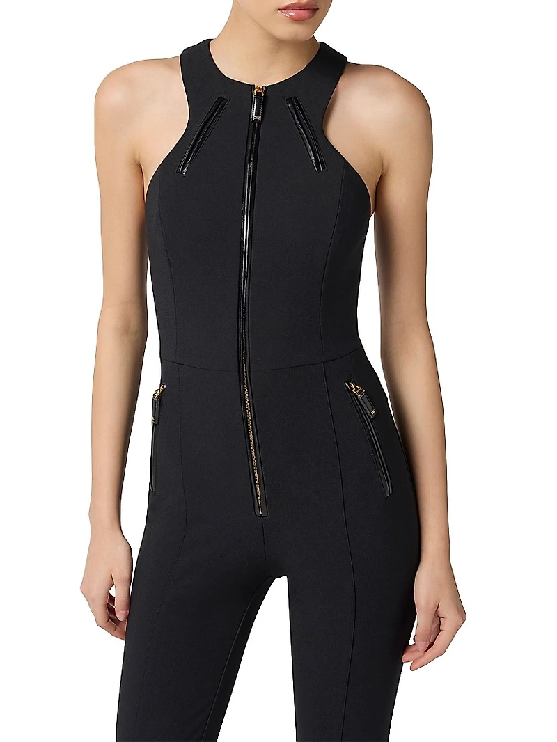 Crêpe Zip Jumpsuit