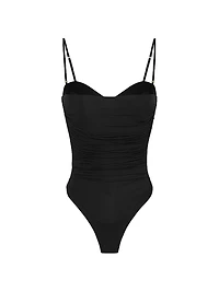 Draped Jersey Bodysuit