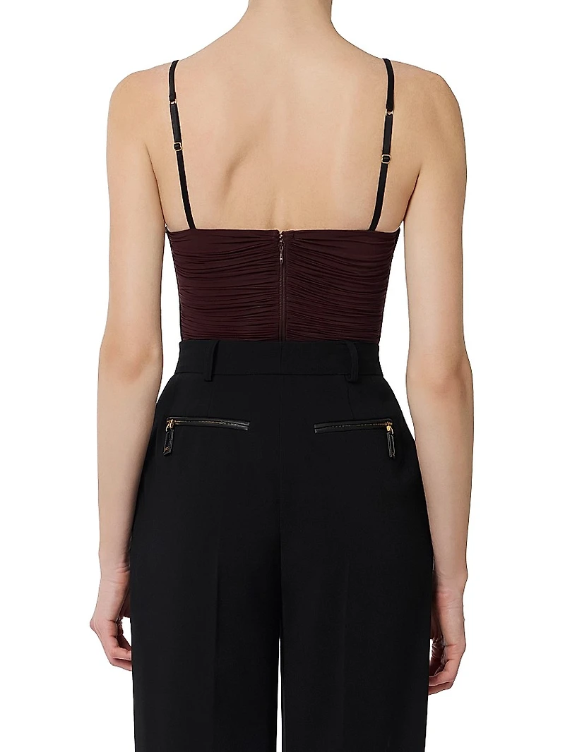 Draped Jersey Bodysuit