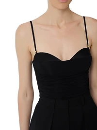 Draped Jersey Bodysuit