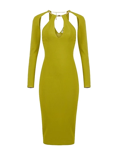 Jewel Snake Sheath Dress