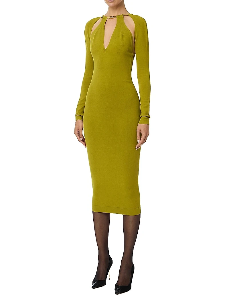 Jewel Snake Sheath Dress