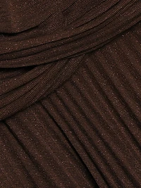 Pleated Jersey Cut-Out Gown
