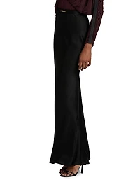 Jewel-Detailed Satin Crêpe Maxi Skirt