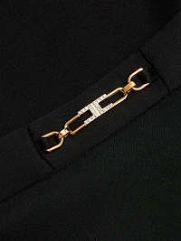 Jewel-Detailed Satin Crêpe Maxi Skirt