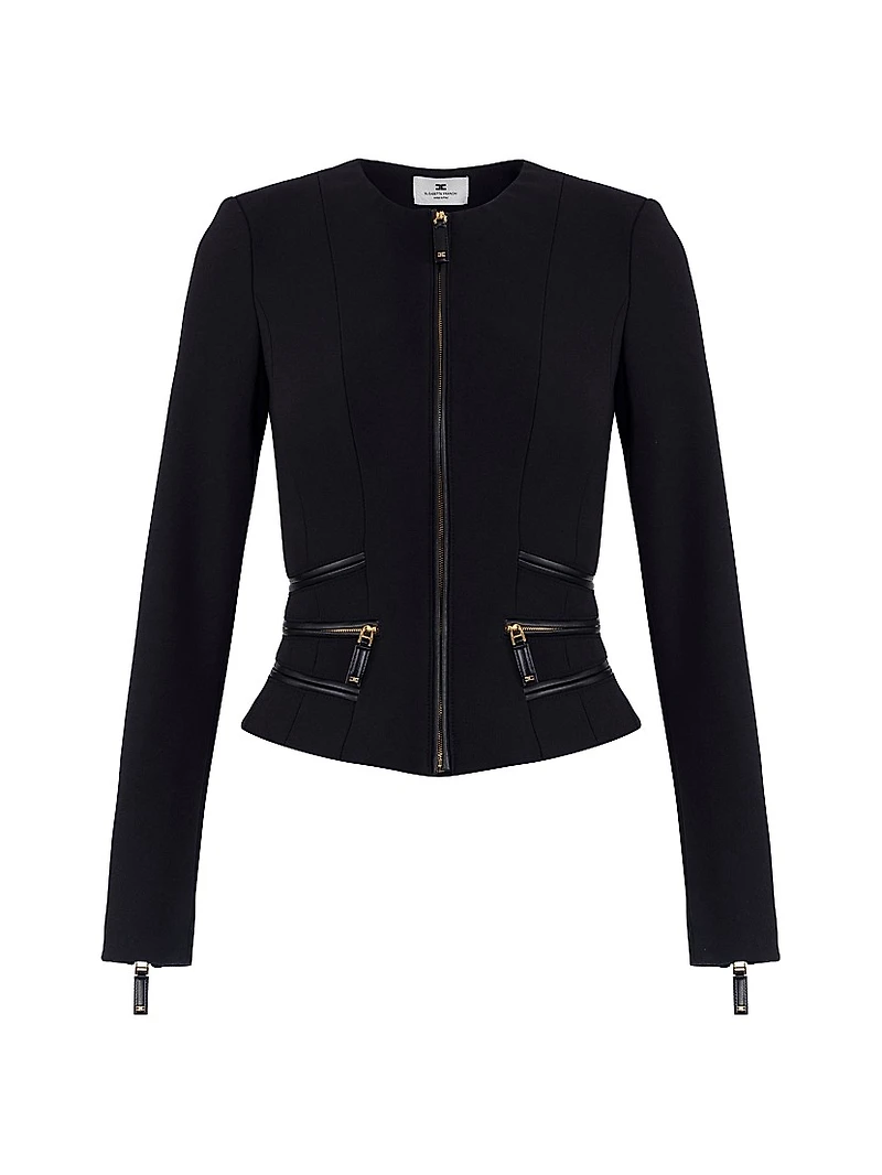 Double-Layer Crêpe Jacket