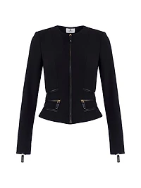 Double-Layer Crêpe Jacket