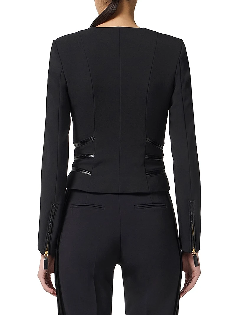 Double-Layer Crêpe Jacket