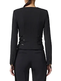 Double-Layer Crêpe Jacket
