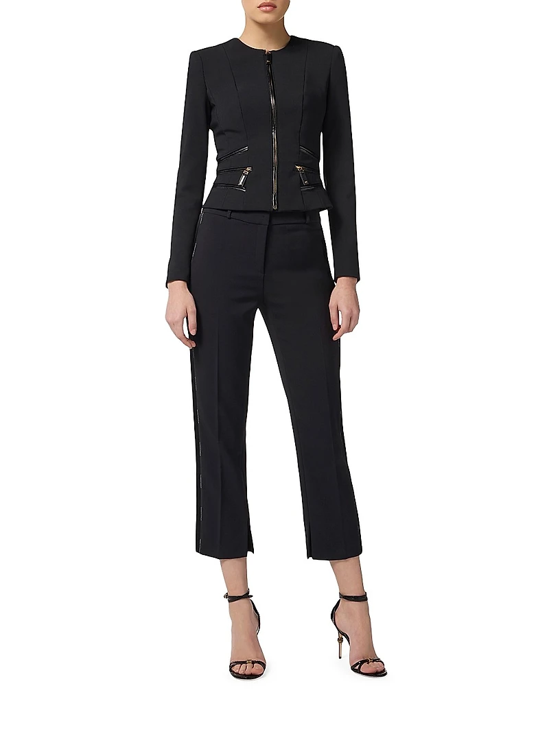 Double-Layer Crêpe Jacket
