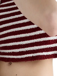 Cotton Bouclé Crew-Neck Sweater