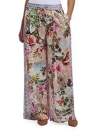 Minna Printed Relaxed Drawstring Pants