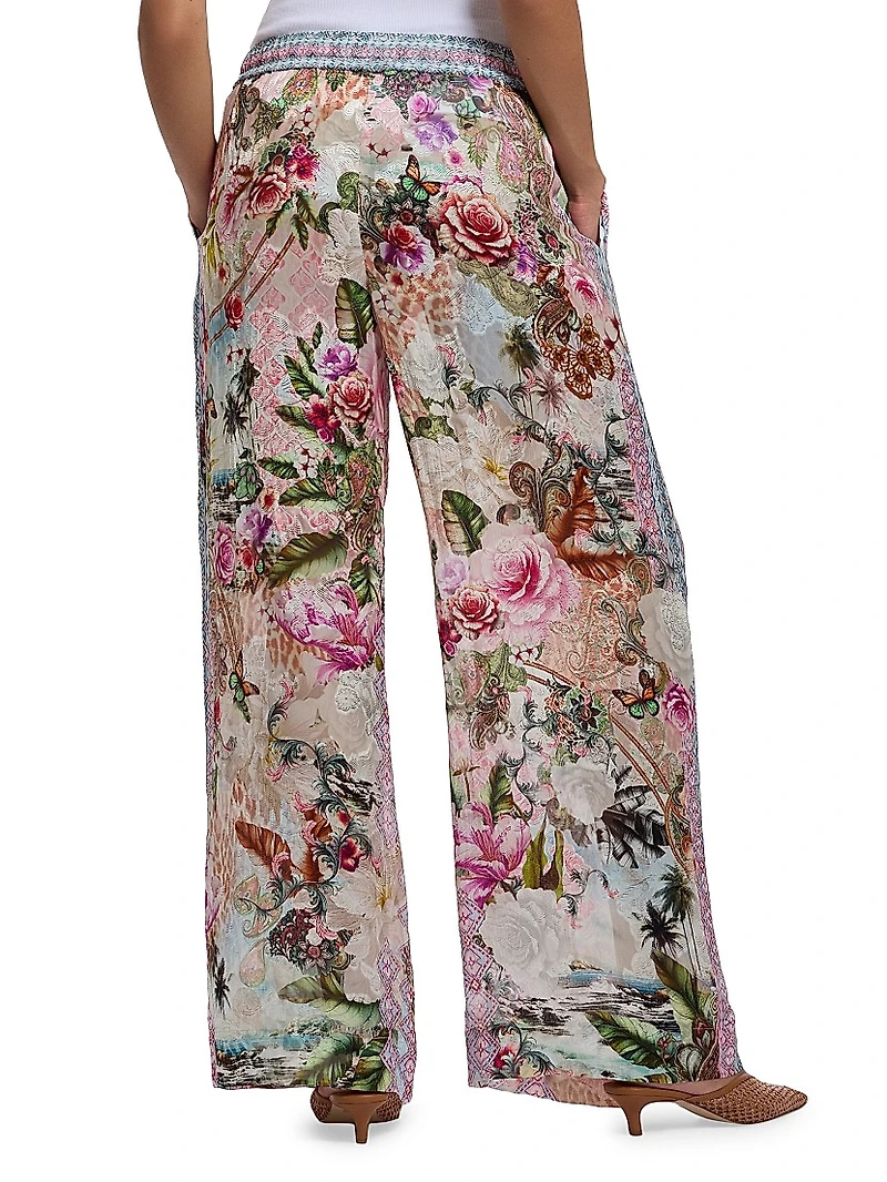 Minna Printed Relaxed Drawstring Pants