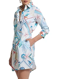 Haven Nautical Print Shirtdress