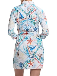 Haven Nautical Print Shirtdress