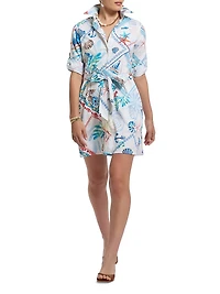 Haven Nautical Print Shirtdress