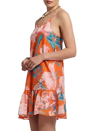 Lucy Tropical Ruffle Dress