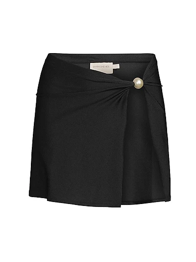 Thalia Asymmetric Miniskirt