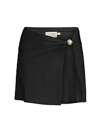 Thalia Asymmetric Miniskirt