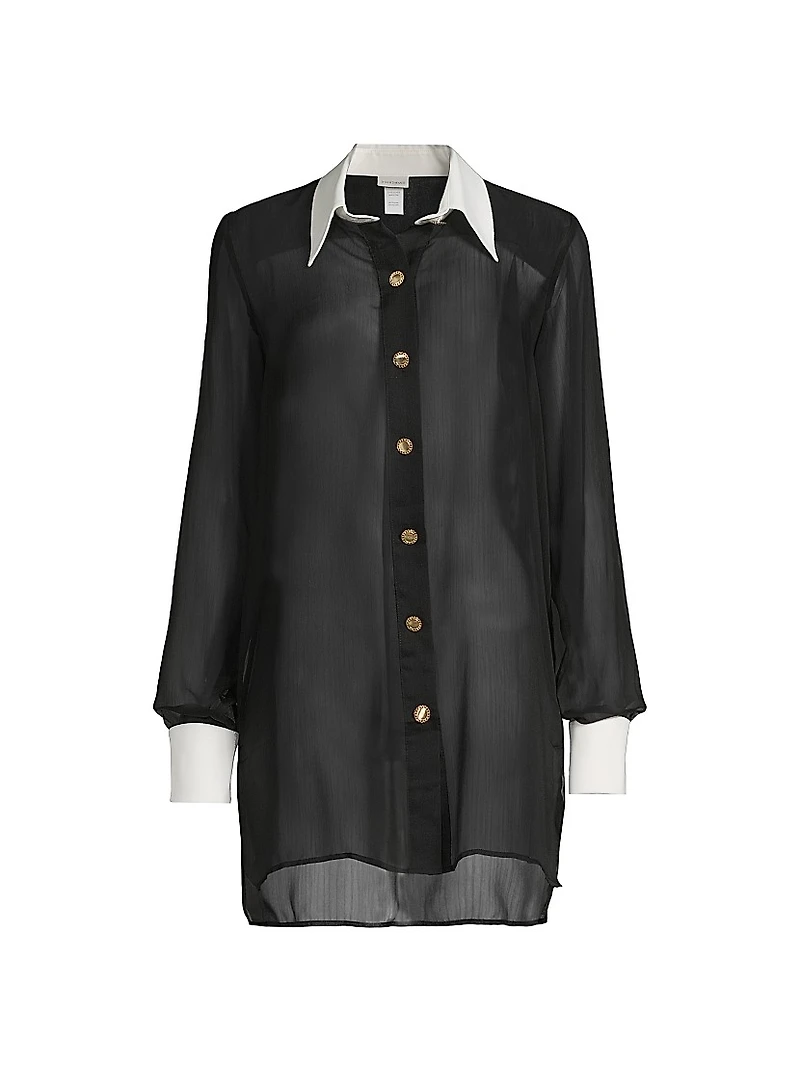 Lally Sheer Cover-Up Shirt