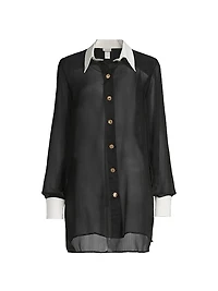 Lally Sheer Cover-Up Shirt