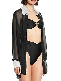 Lally Sheer Cover-Up Shirt