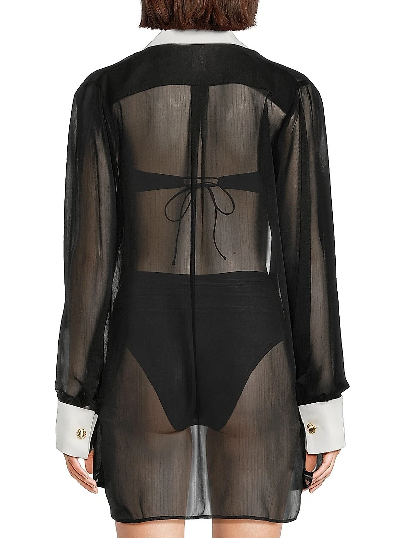 Lally Sheer Cover-Up Shirt