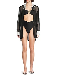 Lally Sheer Cover-Up Shirt