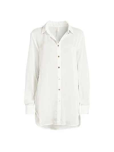 Jonas Button-Front Cover-Up Shirt