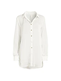 Jonas Button-Front Cover-Up Shirt