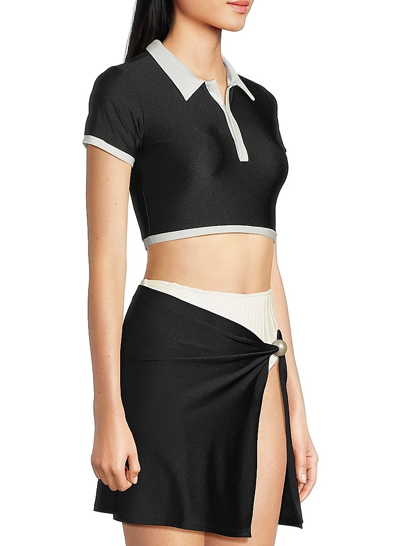 Chloe Cover-Up Crop Top