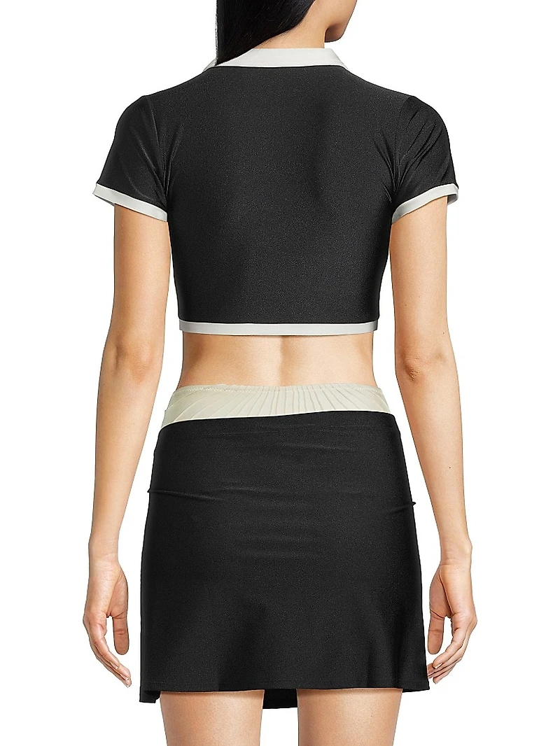 Chloe Cover-Up Crop Top