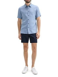 Irving Relaxed-Fit Linen Pocket Shirt