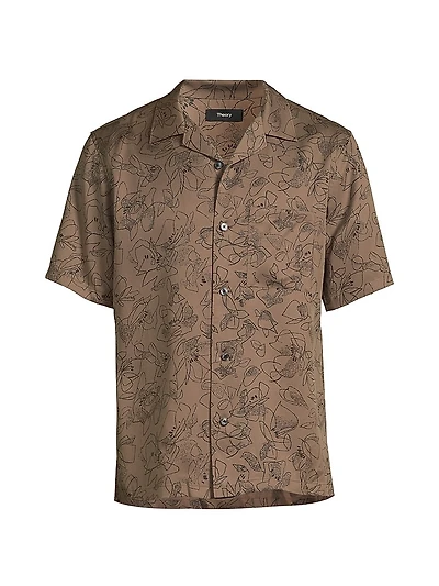 Noll Floral Outline Camp Shirt