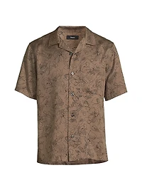 Noll Floral Outline Camp Shirt