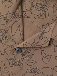 Noll Floral Outline Camp Shirt