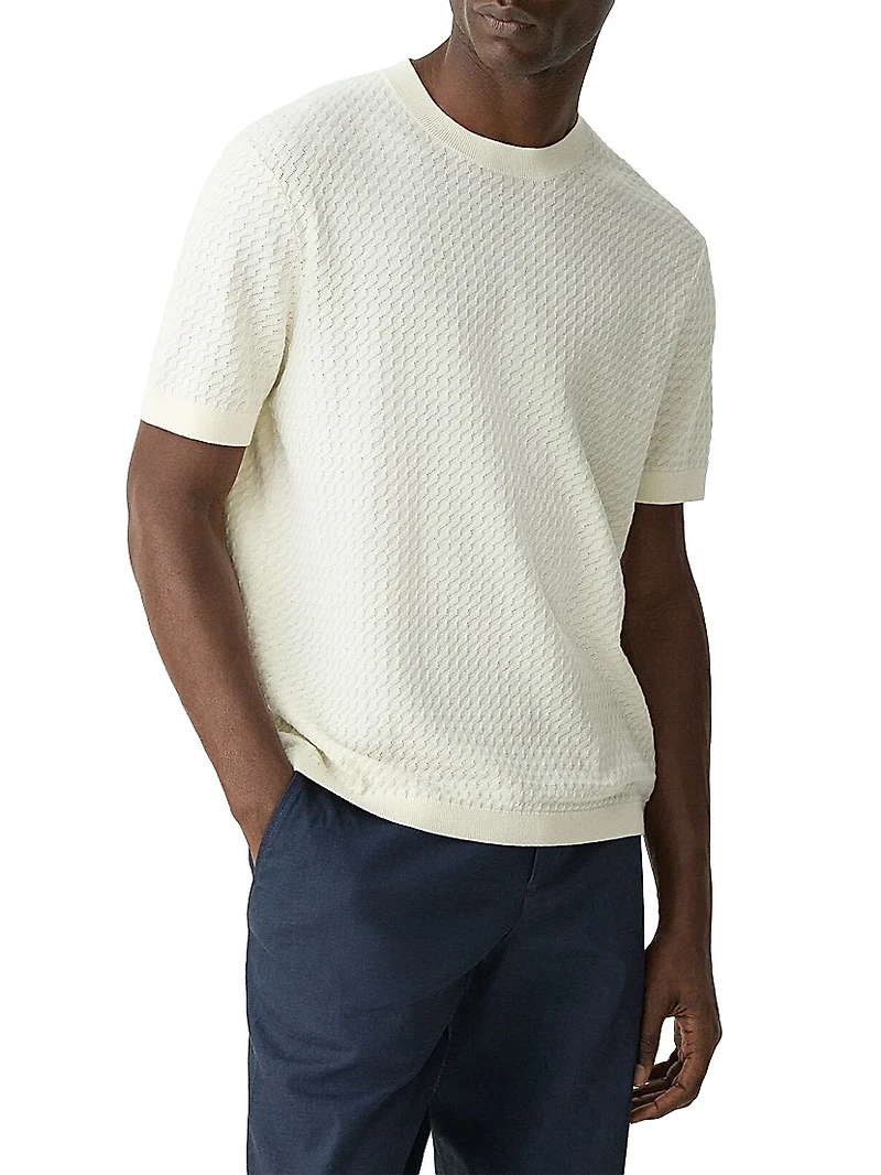 Damian Tactile Cotton T-Shirt