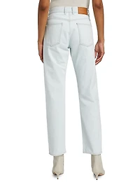 Mid-Rise Straight Jeans