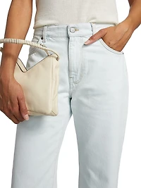 Mid-Rise Straight Jeans