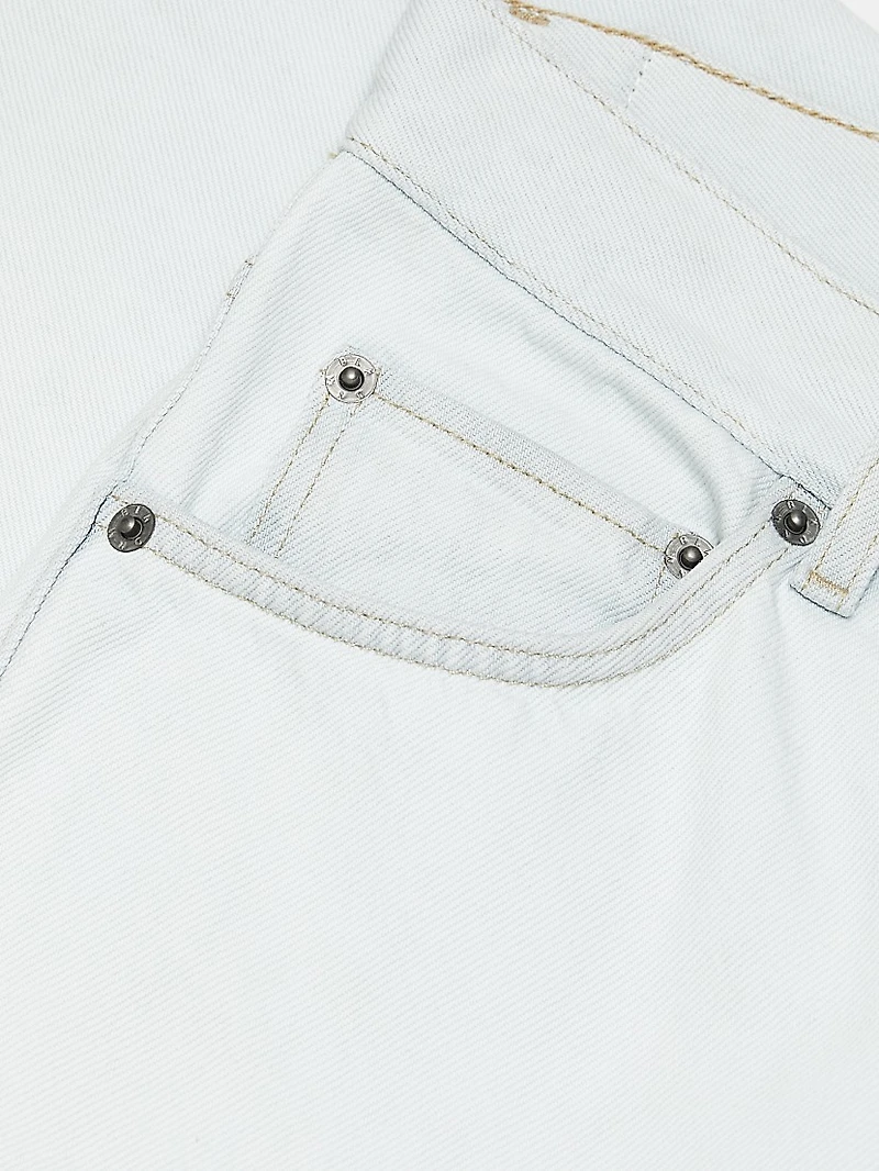 Mid-Rise Straight Jeans