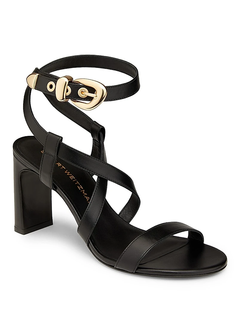 Maven 75MM Leather Block-Heel Sandals