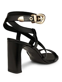 Maven 75MM Leather Block-Heel Sandals