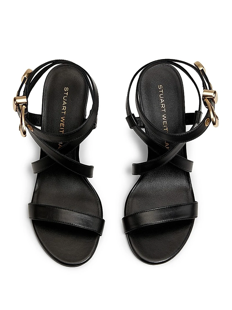 Maven 75MM Leather Block-Heel Sandals