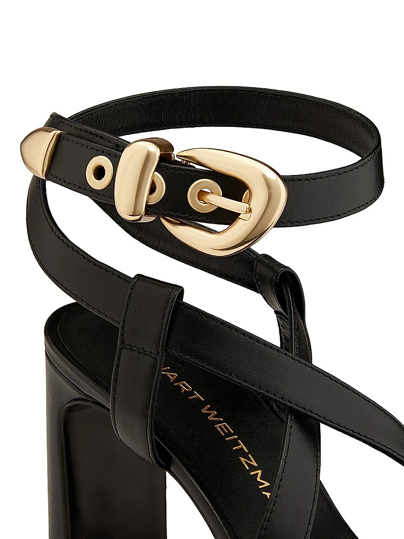 Maven 75MM Leather Block-Heel Sandals